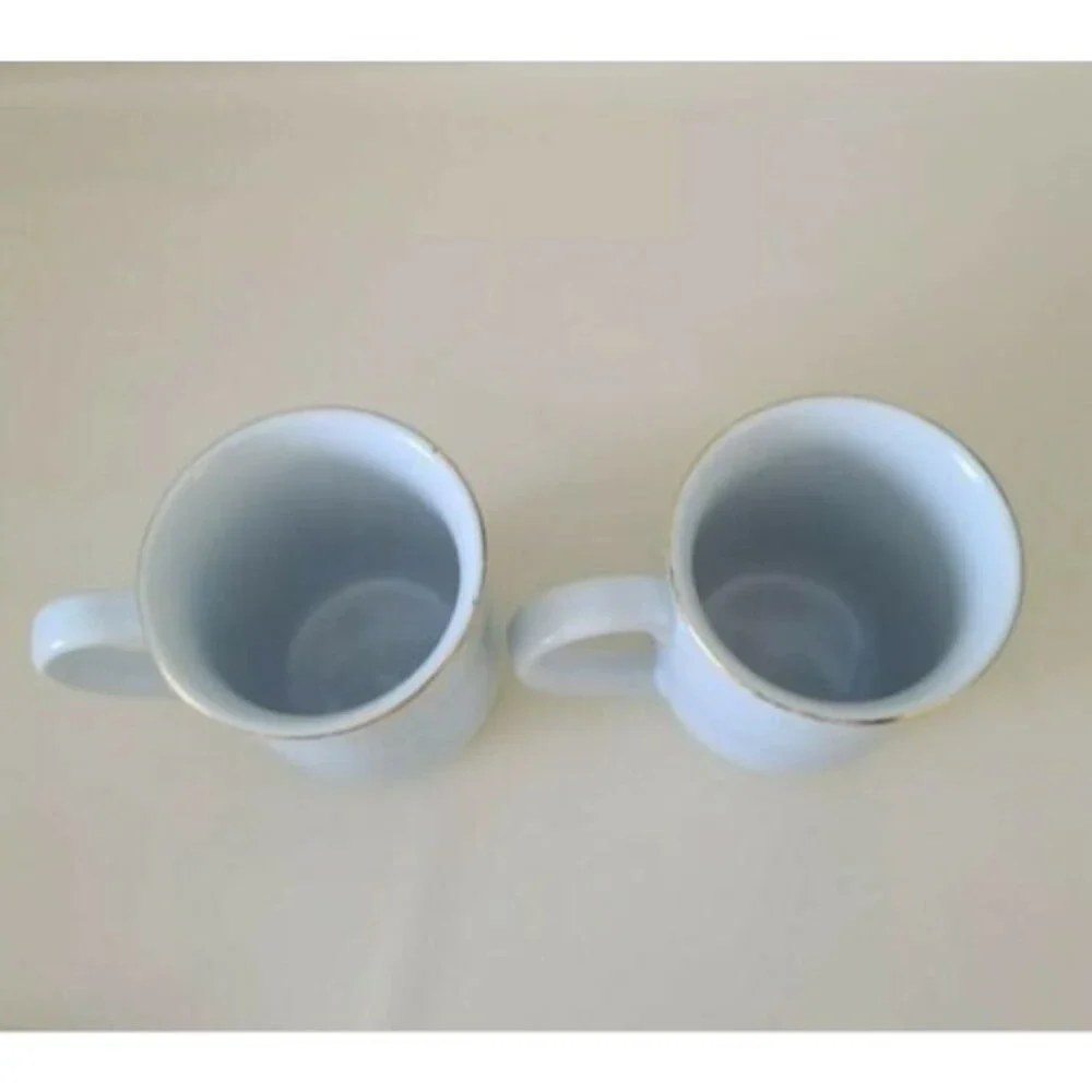 Otagiri Seagulls Seaside Waterfront Lighthouse Nautical Coffee Mugs Set of 2